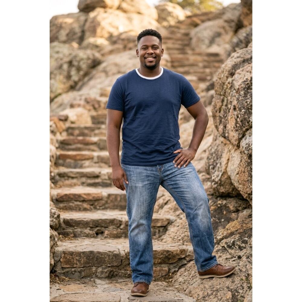 Great Northwest Men’s Jeans 46×32 – 100% Cotton Blue Denim – Classic Fit